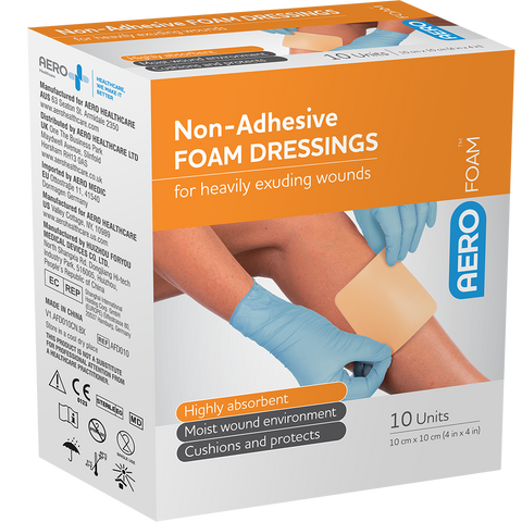 AEROFOAM Non-Adhesive Foam Dressing 10 x 10cm