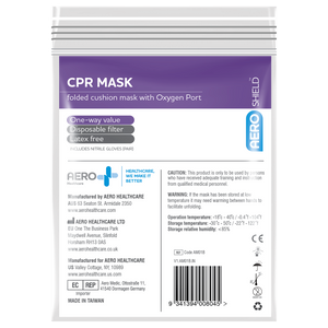 AEROMASK CPR Mask in Clear Bag (GST Free)