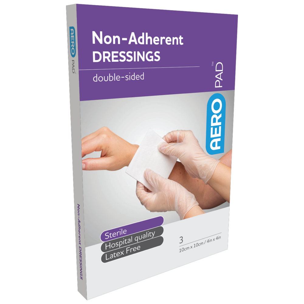 AEROPAD Non-Adherent Dressing 10 x 10cm Box/3