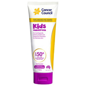 CANCER COUNCIL SPF50+ Kids Sunscreen Tube 110mL (GST Free)