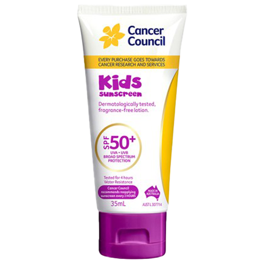 CANCER COUNCIL SPF50+ Kids Sunscreen Tube 35mL (GST Free)