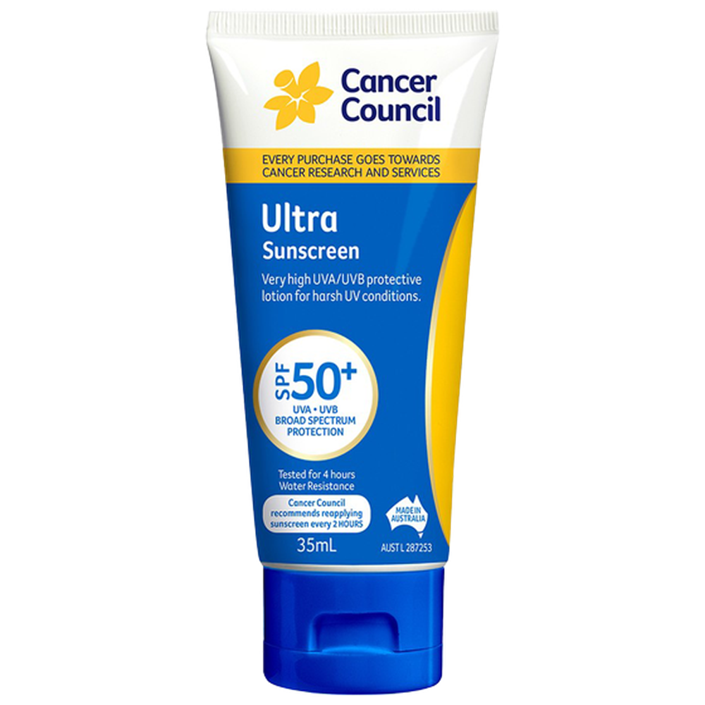 CANCER COUNCIL SPF50+ Ultra Sunscreen Traveller 35mL (GST Free)