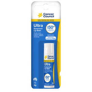 CANCER COUNCIL SPF50+ Ultra Lip Balm 4g (GST Free)