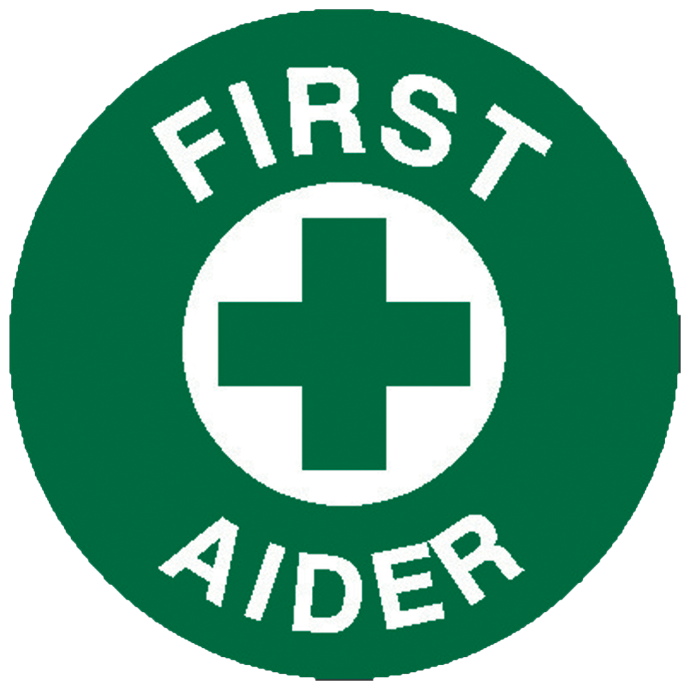 First Aider Sticker 5 x 5cm Sheet/5