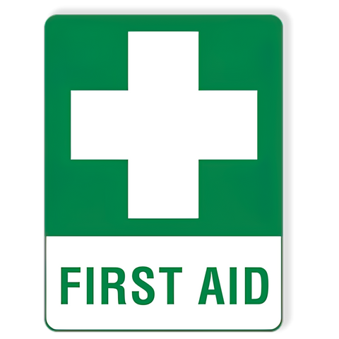 Large Sticker First Aid Sign