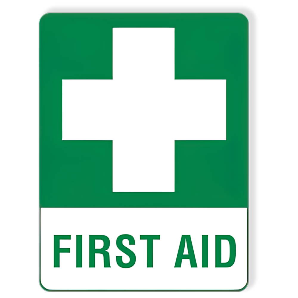 First Aid Sticker 15 x 22.5cm