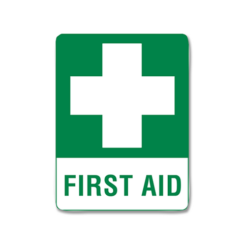 Small Sticker First Aid Sign