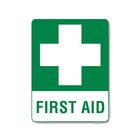 Large Poly First Aid Sign