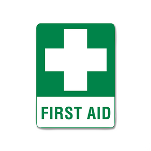 Small Poly First Aid Sign
