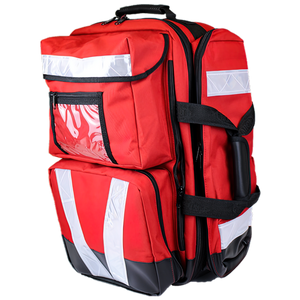 Large Trauma Red First Aid Backpack
