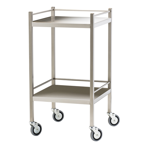 AeroSupplies Stainless Steel Trolley with Rails