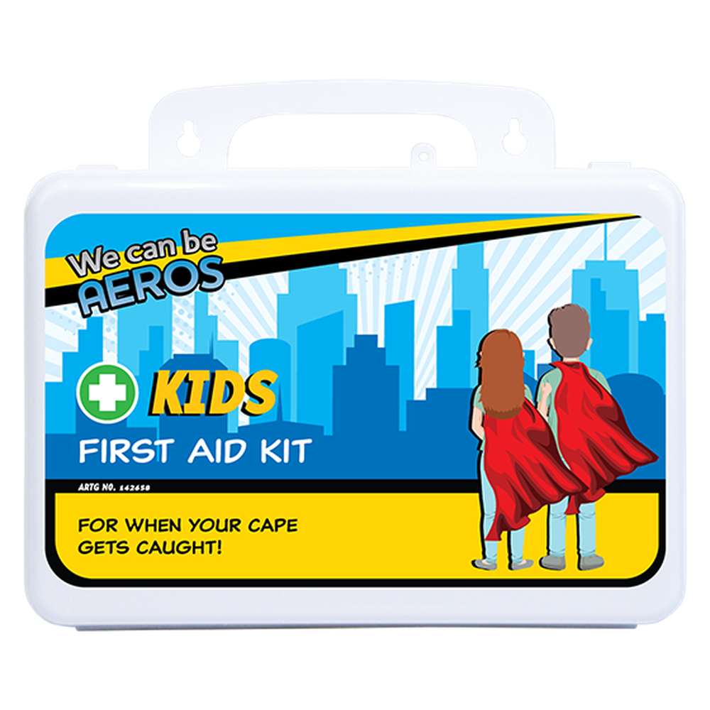 KIDS 2 Series Plastic Waterproof First Aid Kit 21 x 7.5 x 13cm