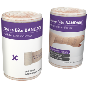 Premium Long Snake Bite Bandages with Indicators - 12 Pack