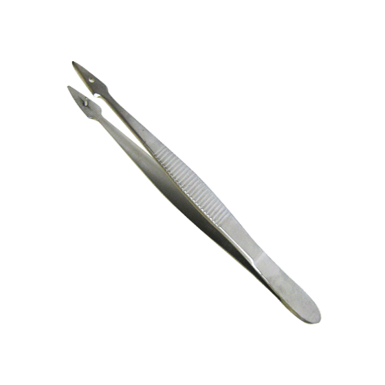 Stainless Steel Fine 13cm Forceps with Pin