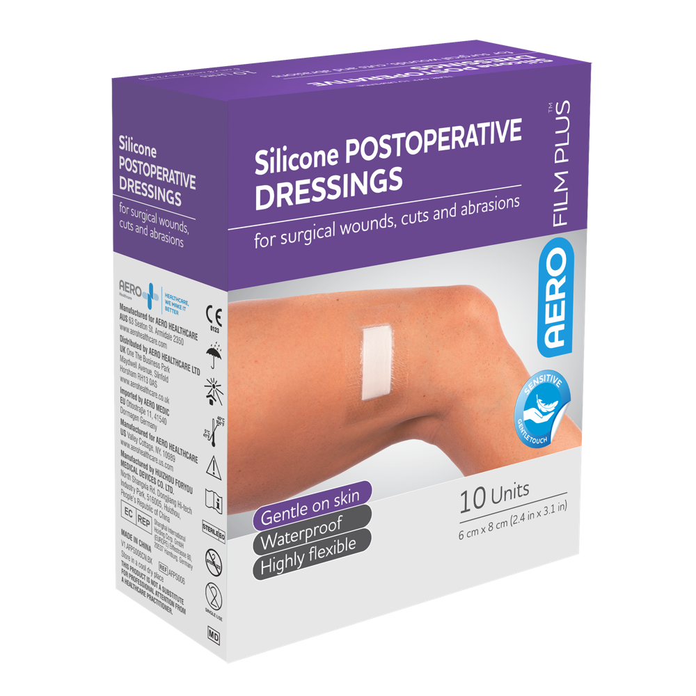 AEROFILM PLUS Sensitive Silicone Postoperative Dressing 6 x 8cm (GST Free)