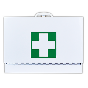 Medium Metal Drop Front First Aid Cabinet