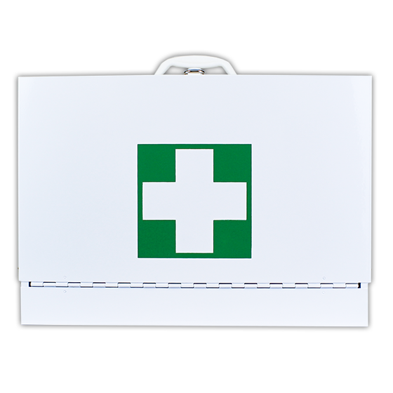 Medium Metal Drop Front First Aid Cabinet
