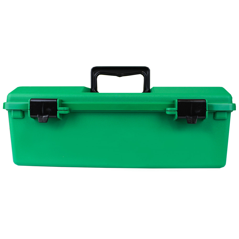 AEROCASE Green Plastic Tacklebox with 1 Liftout Tray 23 x 40 x 14.5cm