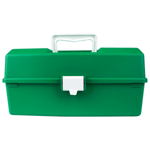 AEROCASE Green Plastic Tacklebox with 1 Tray 16 x 33 x 19cm