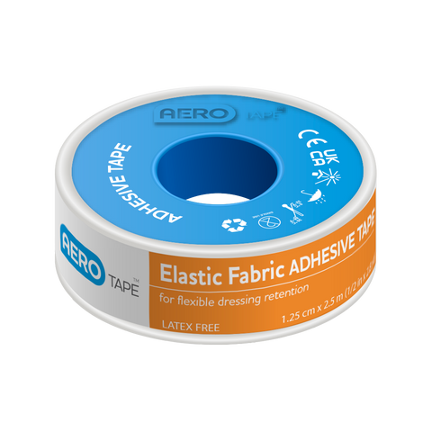 AEROTAPE Elastic Fabric Adhesive Tape 1.25cm x 2.5M