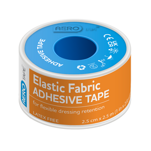 AEROTAPE Elastic Fabric Adhesive Tape 2.5cm x 2.5M