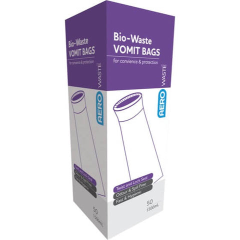 Aerowaste Bio - Waste Vomit Bag 1.5L - Box of 50