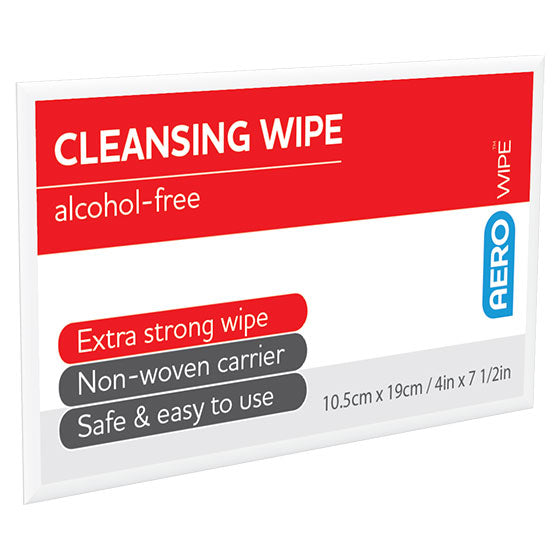 AeroWipe Alcohol-Free Cleansing Wipe 10 x 20cm - Box of 100