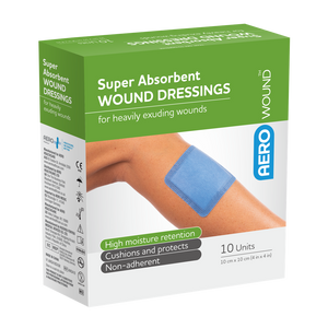 AEROWOUND Super Absorbent Wound Dressing 10 x 10cm