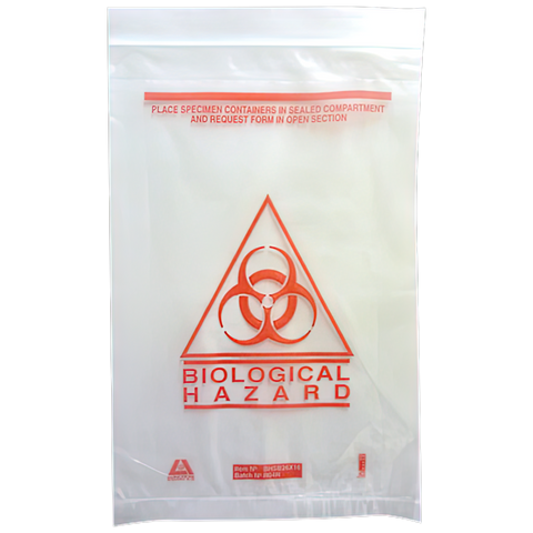 AEROHAZARD Biohazard Clinical Waste Bag 255 x 160mm