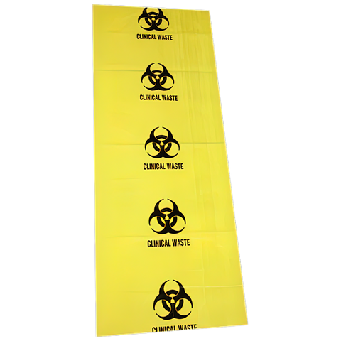 AEROHAZARD Biohazard Clinical Waste Bag 120L - 55um (490 x 1200mm)