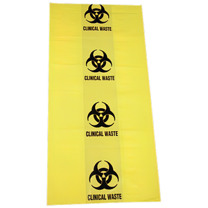 AEROHAZARD Biohazard Clinical Waste Bag 50L - 55um (630 x 800mm)