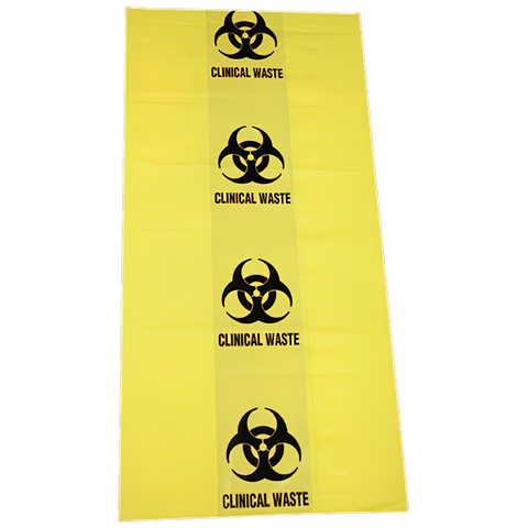 AEROHAZARD Biohazard Clinical Waste Bag 50L - 55um (630 x 800mm)