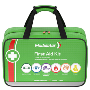 CUSTOM Modulator Commercial Softpack Food &amp; Beverage First Aid Kit 36cm W x 14cm D x 23cm H