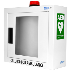 Custom Alarmed AED Cabinet with Strobe Light 42 x 38 x 15.5cm