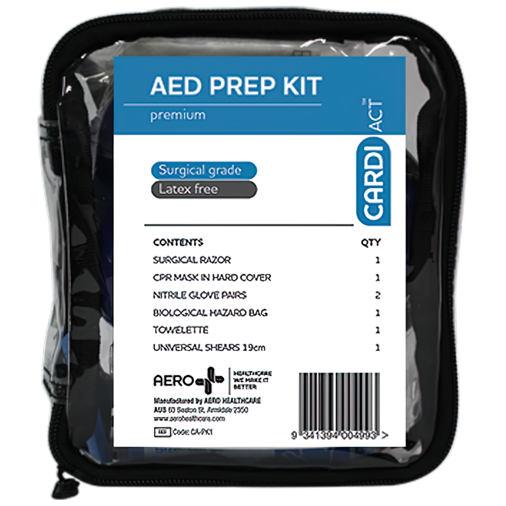 CARDIACT AED Premium Prep Kit 14 x 16 x 6cm