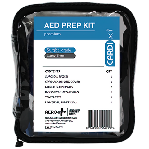 CARDIACT AED Premium Prep Kit 14 x 16 x 6cm