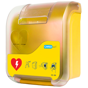 CARDIACT Alarmed AED Cabinet (Yellow) 41 x 33 x 19cm