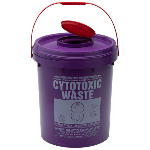 AEROHAZARD Cytotoxic Disposal Container 23.0L