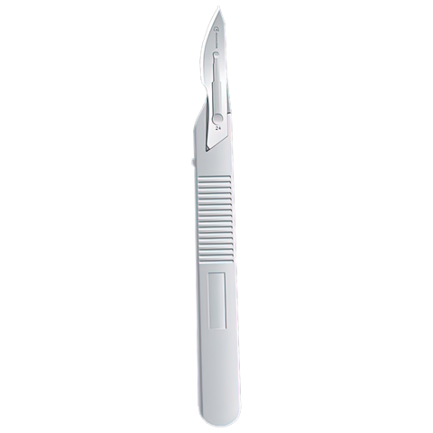 AEROINSTRUMENTS Disposable No 24 Scalpel Blade &amp; Handle Sterile