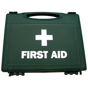 Medium Green Plastic First Aid Case