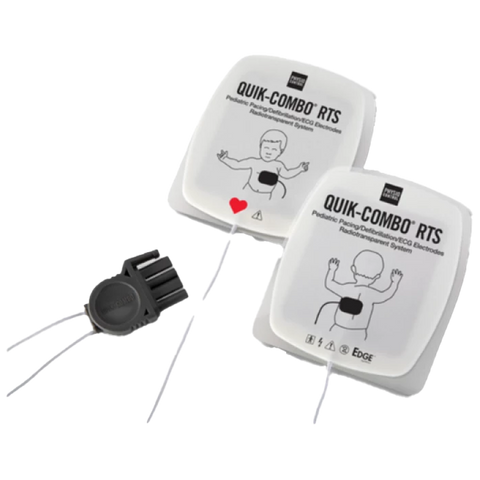 LifePak RTS electrodes with QUIK-COMBO connector – Pediatric (for LP12, LP15 &amp; LP20) Short Dated