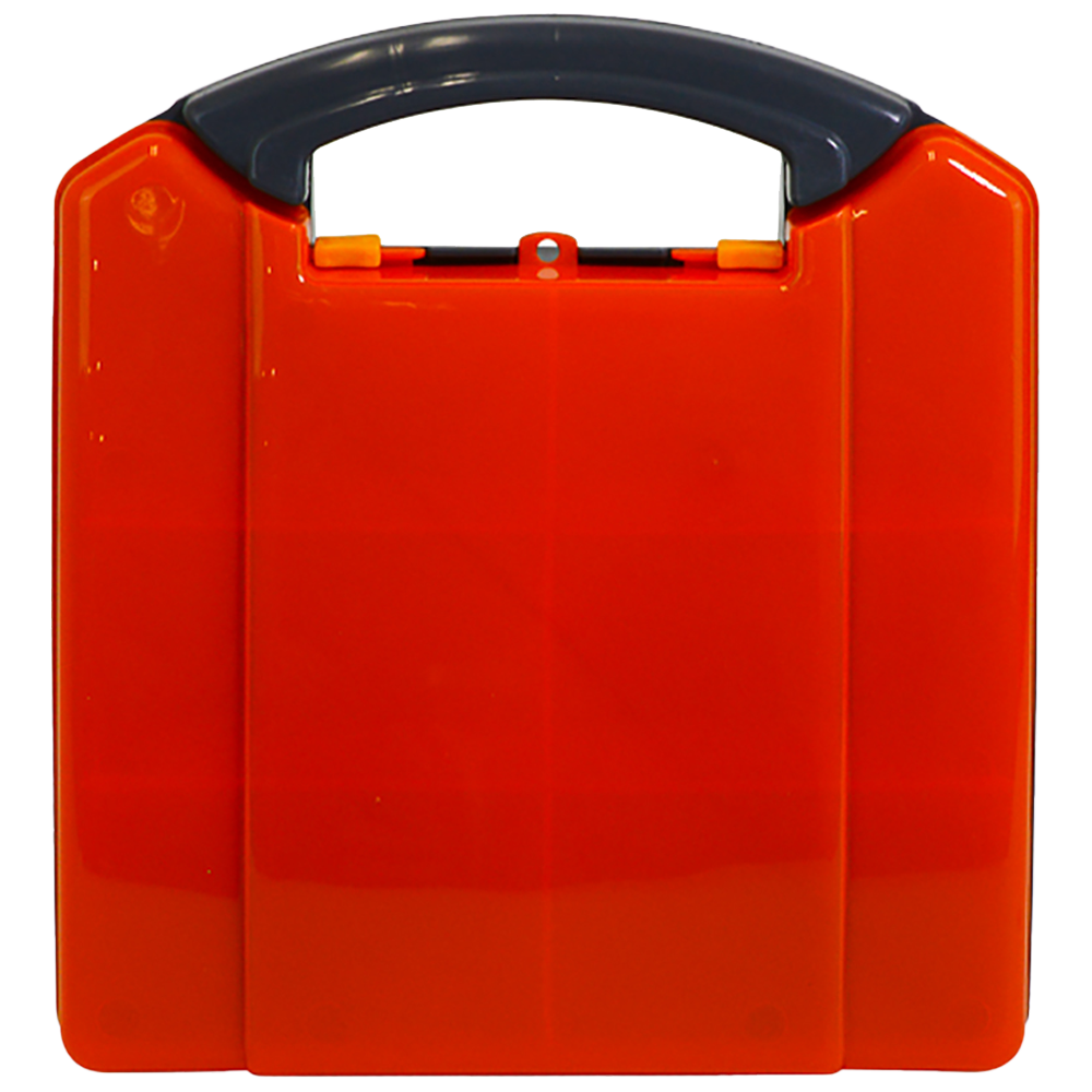 AEROCASE Small/Medium Orange and Grey  Neat Plastic Case 25.5 x 23.5 x 9cm