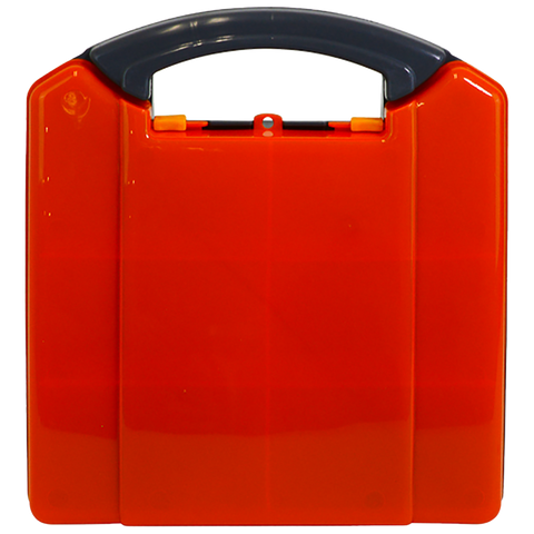 AEROCASE Small/Medium Orange and Grey  Neat Plastic Case 25.5 x 23.5 x 9cm