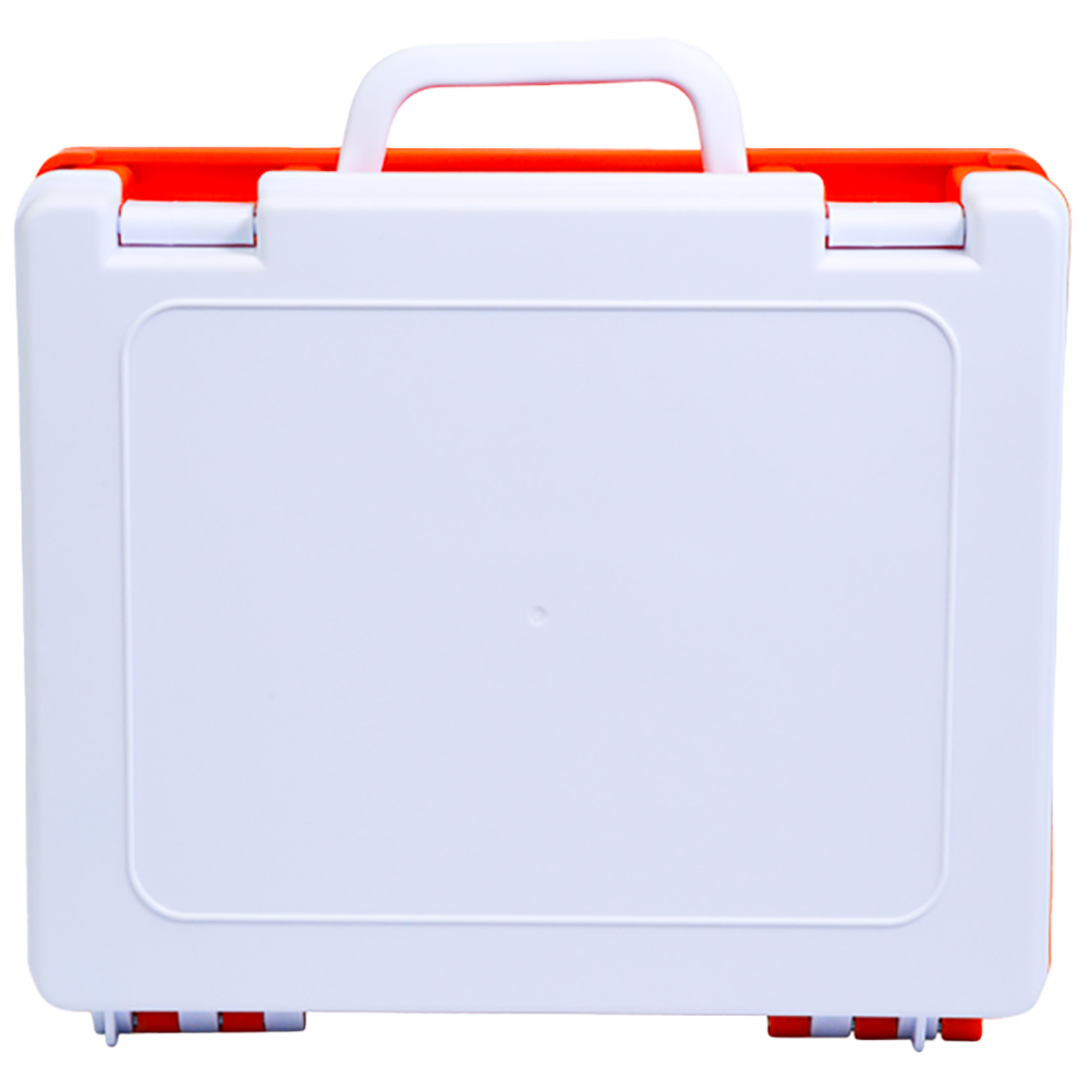 AEROCASE Medium White and Orange Rugged Case 27.5 x 23.5 x 9cm