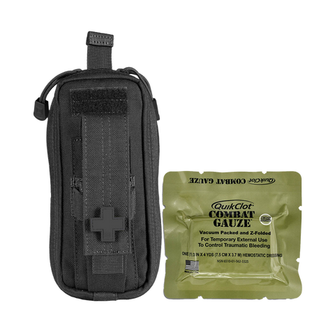 RAPIDSTOP Bleeding Control Kits - Small, Tactical Pouch - Combat Gauze