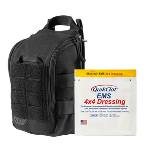 RAPIDSTOP Bleeding Control Kits - Medium, Tactical Pouch - EMS Dressing