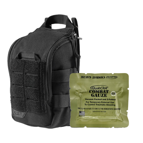 RAPIDSTOP Bleeding Control Kits - Medium, Tactical Pouch - Combat Gauze