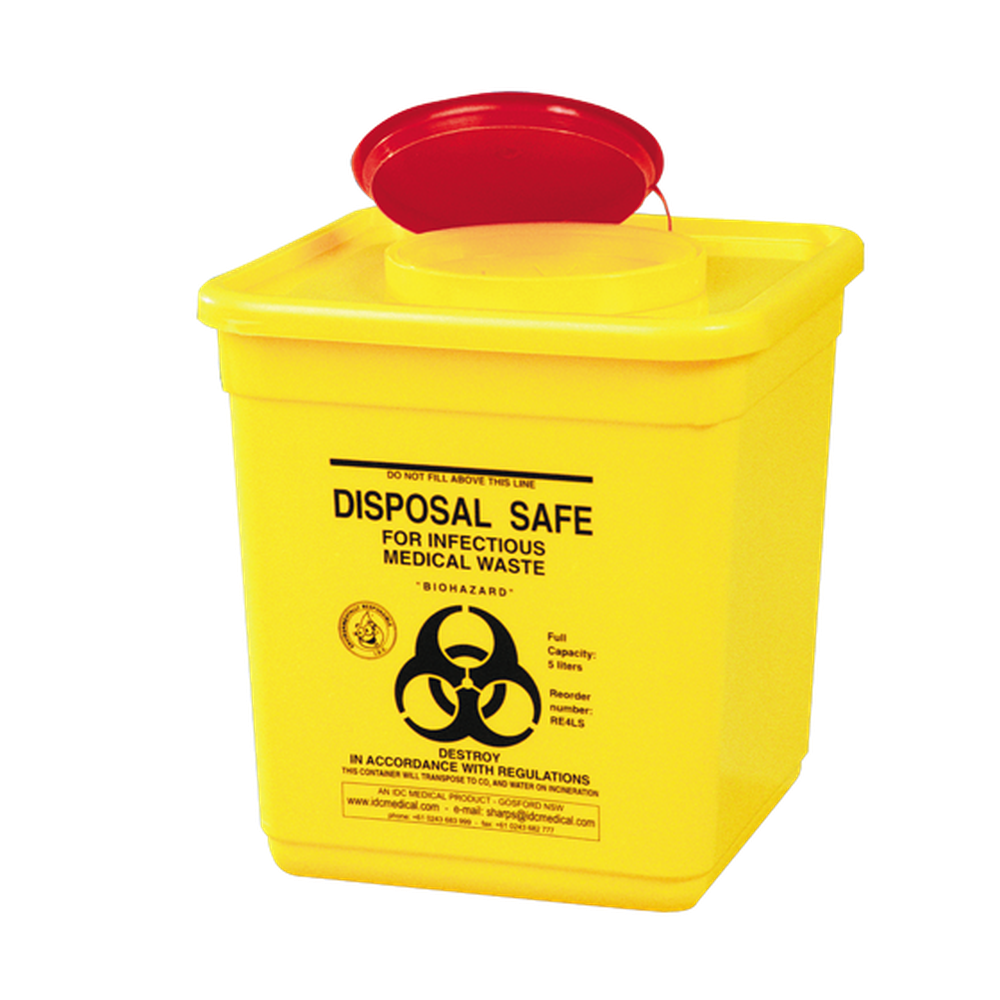 AEROHAZARD Sharps Disposal Container 4.5L