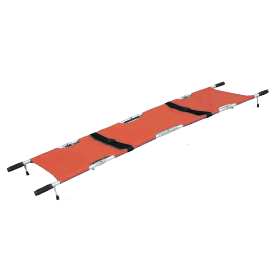 Alloy Emergency Pole Stretcher - Quad Fold with carry case