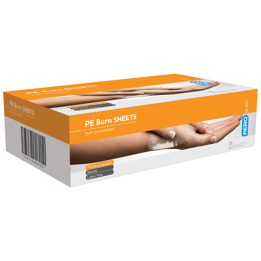 Polyethylene Burn Sheet 10 x 10cm - 25 Pack